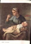 Fantasy - baby - Woman feeding her hungry baby - CPA
