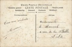 Fantasy - Child - Little girl with striped course - CPA