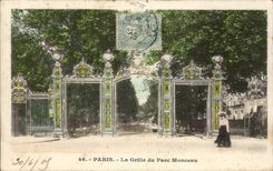 CPA Paris the grid of the park Heap