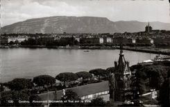 Swiss CPSM Geneva Brunswick Monument and sight on the city