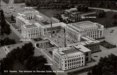 Swiss CPSM Geneva Seen air of the new palate of the Nations