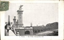CPA Paris Bridge Alexandre III