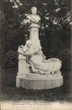CPA Paris Park Heap Monument of Guy of Maupassant