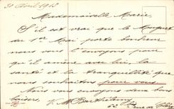 CPA Fantasy Souvenir of May Lily of the valley