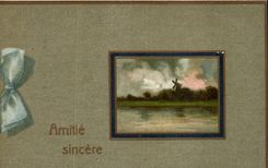 CPA Fantasy sincere Friendship Windmill Mill