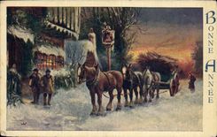 CPA Fantasy Happy New Year Coach Horses