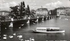 CPSM Geneva Bridge of Mont Blanc