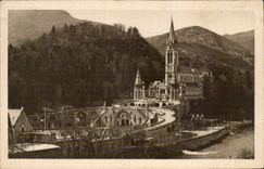 CPA Lourdes Overall picture of the basilica