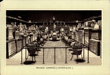 CPA Nimes quadratisches Haus (Innen)