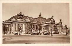 Paris CPA the Grand Palais or palate of Beautiful arts