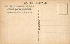 Paris CPA the Eiffel Tower