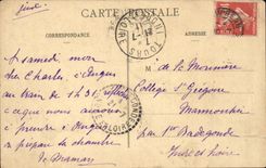 CPA Fantasy Distraction of the old days the pipe and Flip Old men of the surroundings of Quimper Folklore Costume