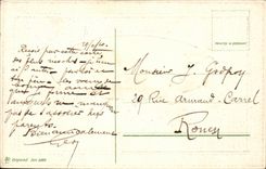 CPA Good Fantasy and happy year Windmill Mill