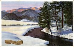 CPA Fantasy Landscape under snow Happy New Year