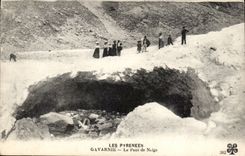 CPA Gavarnie the bridge of snow