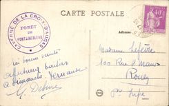 CPA Drill of Fontainebleau Entering of the cave of Augas and the medallion Paul Merwart