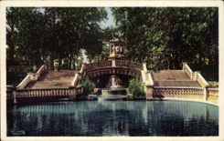 CPA Dijon Brunnen des Garten darcy