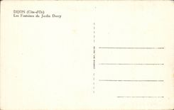 CPA Dijon Brunnen des Garten darcy