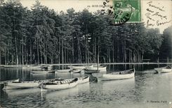 Paris - 16 - Bois de Boulogne - bateau - boat CPA 
