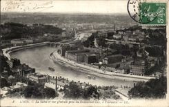 Lyon - der Saone und Ansicht die genommene Gaststatte - CPA