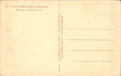 Cauterets - Landschaft mit dem grunen Nippel - CPA