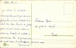 Fantasy - Children - Little girls with wooden wheelbarrow - CPA