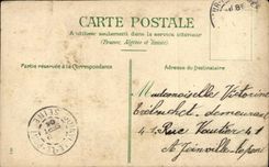 Fantaisie - Couple in Elegant Clothing - CPA