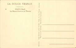 Nimes - das Haus-Quadrat und das Theater - CPA