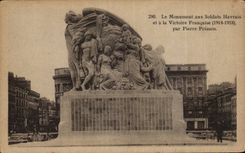 Le Havre - the Monument with the Le Havre-native Soldiers and the French Victoire - CPA