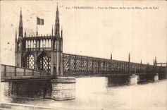 Strasbourg - Bridge of the Railroad on the Rhine close to Kehl - CPA