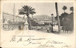 Nice - Gardens and the Municipal Casino - CPA