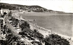 Nice - the Walk of the English and the Boron Mount - CPA