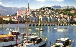 Menton - the Old City - CPA