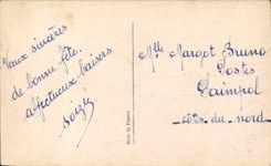 Fantasy - Woman - Good Festival Woman with purple held CPA