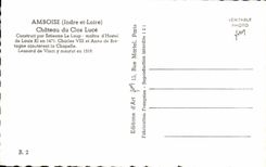 Amboise - Chateau du Clos Luce - CPA 