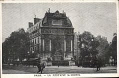 Paris - 4 - Fontaine Saint Michel - CPA 