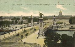 Paris CPA Bridge Alexandre III and Esplanade of Invalides