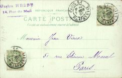 Paris CPA Statue d'Etienne Marcel et Hotel de ville