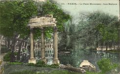 CPA Paris the park Heap ruins