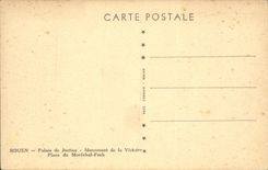 Rouen CPA Law courts Monument of the victory Places of the Foch Marshal