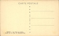 Rouen CPA Law courts Frontage on the place of the Foch Marshal