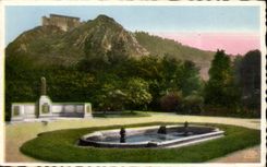 CPA Cherbourg the public garden