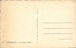 CPA Cherbourg the public garden