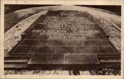 CPA Bohrgerat der Compiegne Reinigung des Waffenstillstands die zentrale Steinplatte