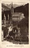 CPA Lourdes Basilica and the cave