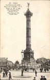 Paris CPA places Bastille Column of July