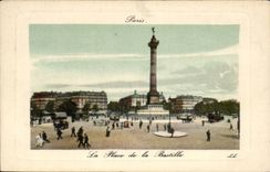 Paris CPA places Bastille Column of July