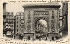 Paris CPA Gate Saint Denis
