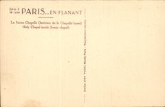 Paris CPA la sainte chapelle 