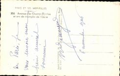 Paris CPA Which occurred of the Elysees Fields and Arc de Triomphe of star